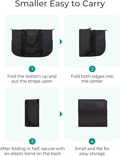 Foldable Tote Bag With Compartments